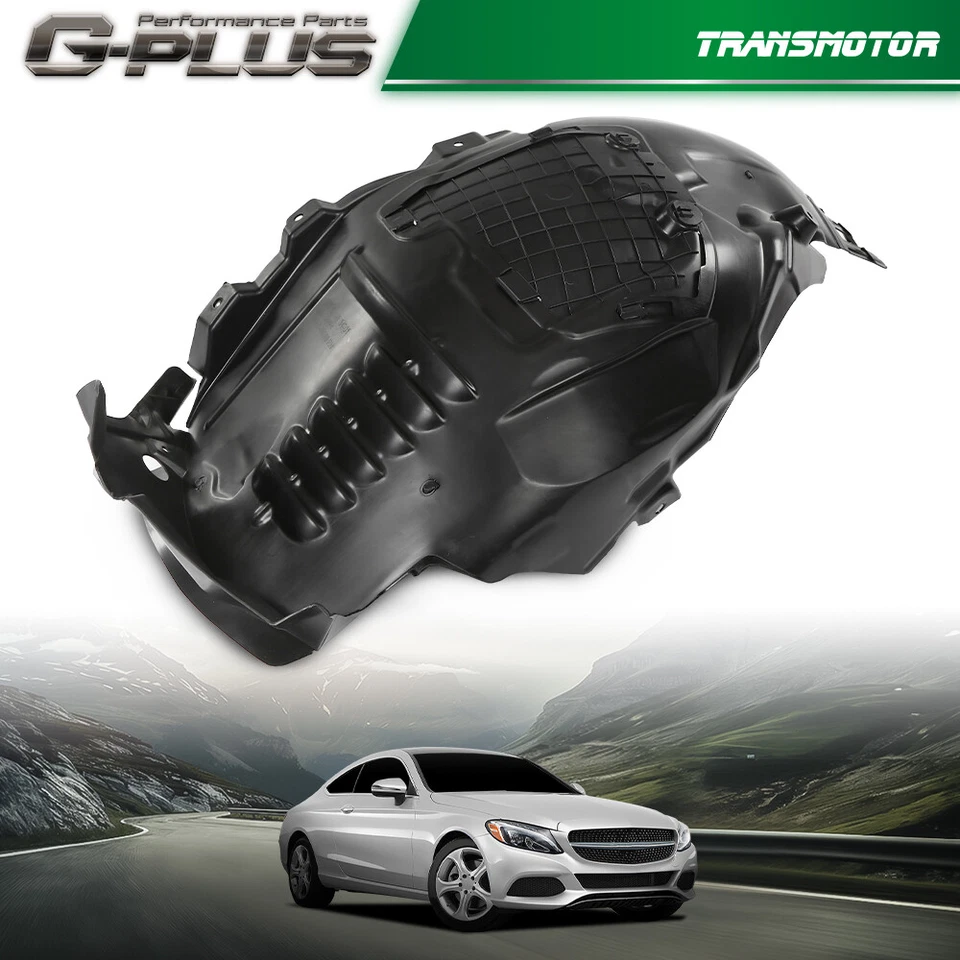 Forro dianteiro direito Fender ajuste lateral para 2015-2021 Mercedes Benz C300 W205 Sedan - Imagem 2 de 4