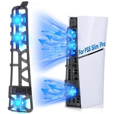 Cooling Fan For Ps5 Slim Console Quiet Cooling System With Memory Function And L