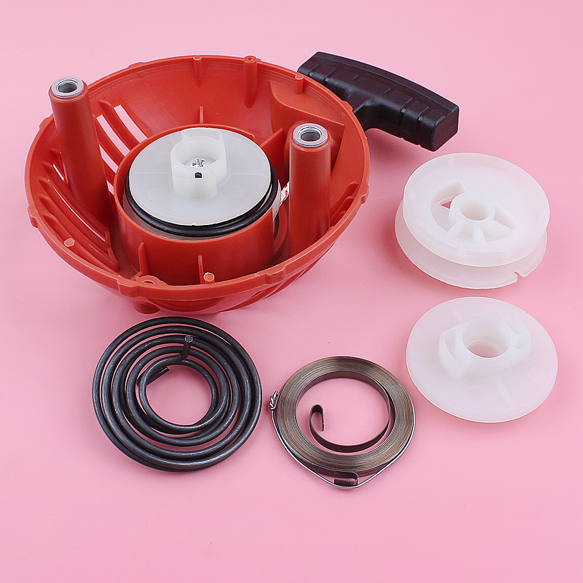 Recoil Pull Starter Driver Pulley Spring Kit For Husqvarna 128LD 128C