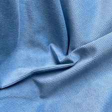 5.5m Needlecord Corduroy Craft Cotton Jeans Dress Fabric 60” CORNFLOWER BLUE