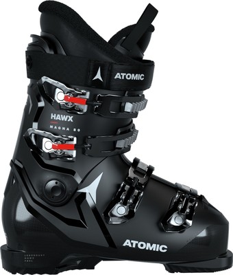 Atomic Hawx Magna 80 Men's Alpine Ski Boots, Black/White/Red, M30/30.5 MY25