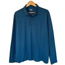 Untuckit Mens Wrinkle-Free Damaschino Long-Sleeve Polo Size XL Business Casual