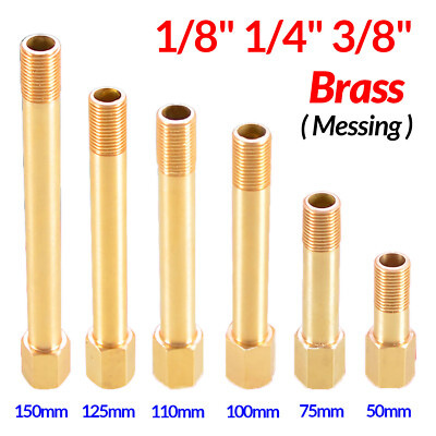 1 Pz Raccordo In Ottone 1/8 "1/4" 3/8 "Maschio E Femmina Giunto For Tubo Di Prolunga 50-150mm Giunto Pneumatico Filettato Maschio (Size : 1-4Inch(50mm - Foto 6