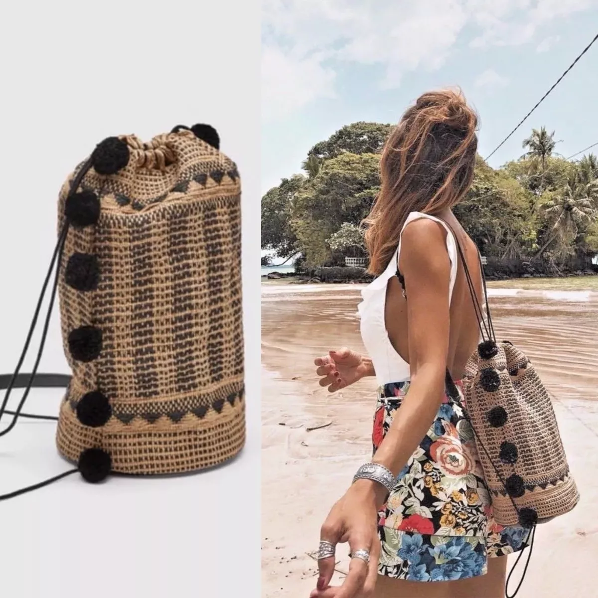 SAC DOS ZARA 2018 T FAIT MAIN POM DETAIL REF.2344 304