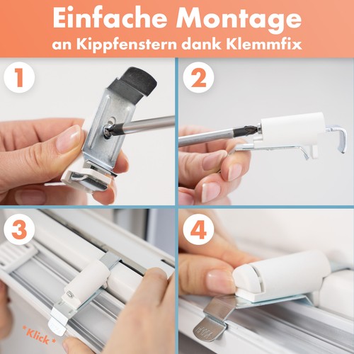 DOPPELROLLO OHNE BOHREN KLEMMROLLO FENSTER TÜR GARDINE MIT PERLEN GLITZERND GOLD - Bild 6 von 7