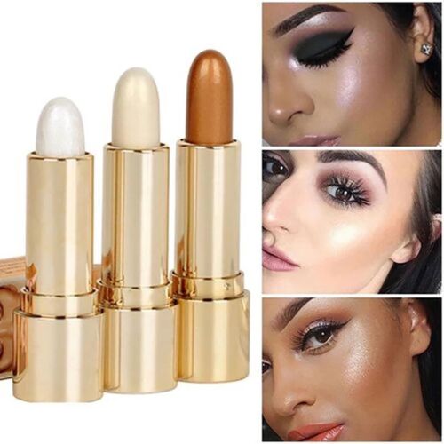 Highlighter Glow Concealer Stick Contour Bronzer Facail Brighten Makeup 3.8g / .