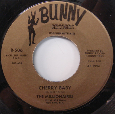 MILLIONAIRES Cherry Baby/ I Thought About.. NORTHERN SOUL 45 BUNNY 5-506 MINT 