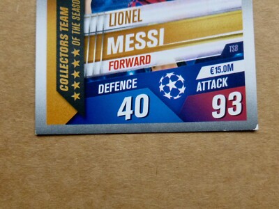 Comprar Cromos de Lionel Messi Limited Edition Gold de Topps Match