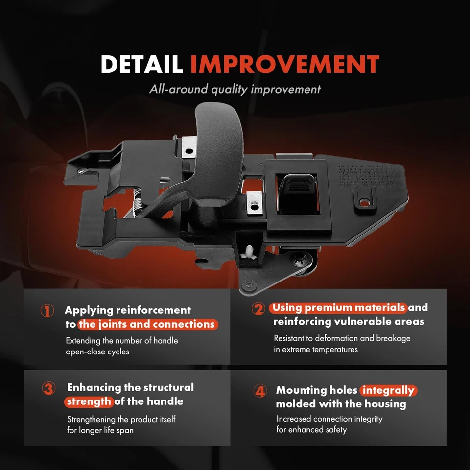 Manija de puerta interior delantera izquierda gris para Chevrolet Express 1500 2500 3500 4500 Foto 3 de 4