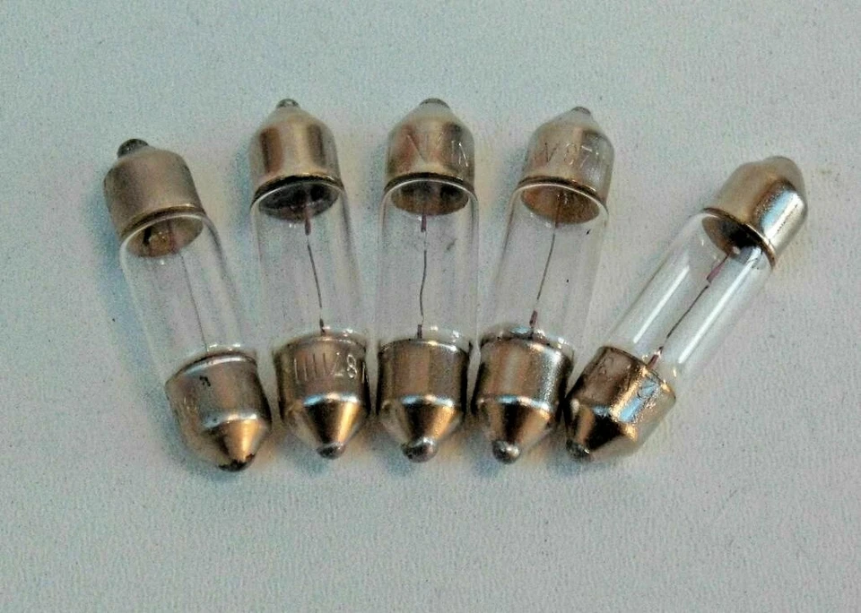 5 x  Birne S7 12V 3W Sofitte Rücklicht Kreidler Simson MZ IFA JAWA DKW DDR - Bild 1 von 1