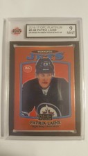Patrik Laine 2016-17 OPC Platinum Orange Rainbow Rookie Hockey Card #43/49 GD 9!