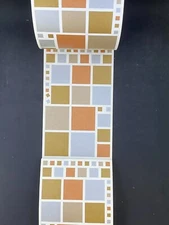 Mrs. Grossman's Bronze Vellum Squares Sticker Lot of 11 Mods Sheets Vintage 2003