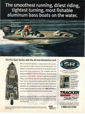 Print Ad 1999 Tracker Pro Team 175 185 Aluminum Bass Boat Fishing-Revolution Hul