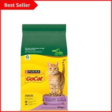 High Protein Chicken & Duck Dry Cat Food 10kg - Supports Urinary & Dental Health 3.80 per kilo