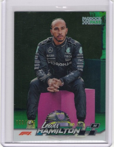 2024 Topps Paddock Pass Formula 1 - Lewis Hamilton #6 Chrome Green /275
