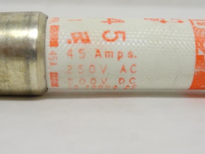 181528 New-No Box; Ferraz A2Y45-1 Amp-Trap Fuse; 45A; 250VAC; 500VDC; Type: 1