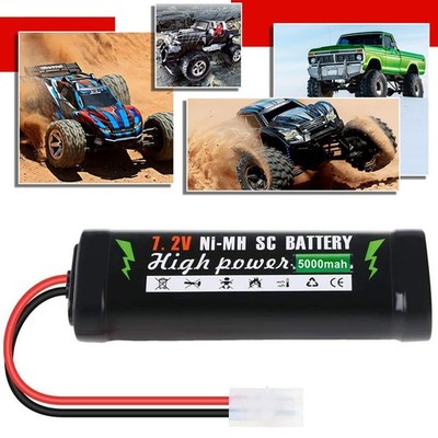 7,2 V NiMH Akku 5000mAh Wiederaufladbar Batterie Tamiya Stecker für RC Autos