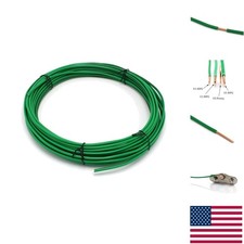 10 FT 12 AWG Copper Ground Wire - Listed, Heat  Moisture Resistant
