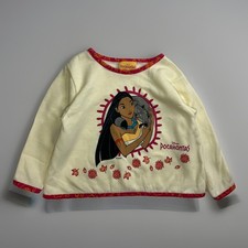 VTG 1990s Pocahontas Disney Kids Longsleeve Top Size 4T