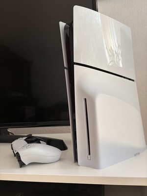 Sony PlayStation 5 Slim Disc Konsole weiß/schwarz Blu-Ray Edition