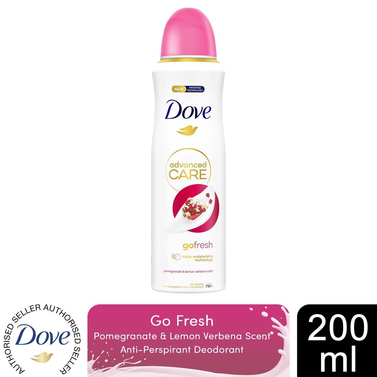Dove Advanced Care Antiperspirant Deodorant Pomegranate&Lemon Verbena, 200ml