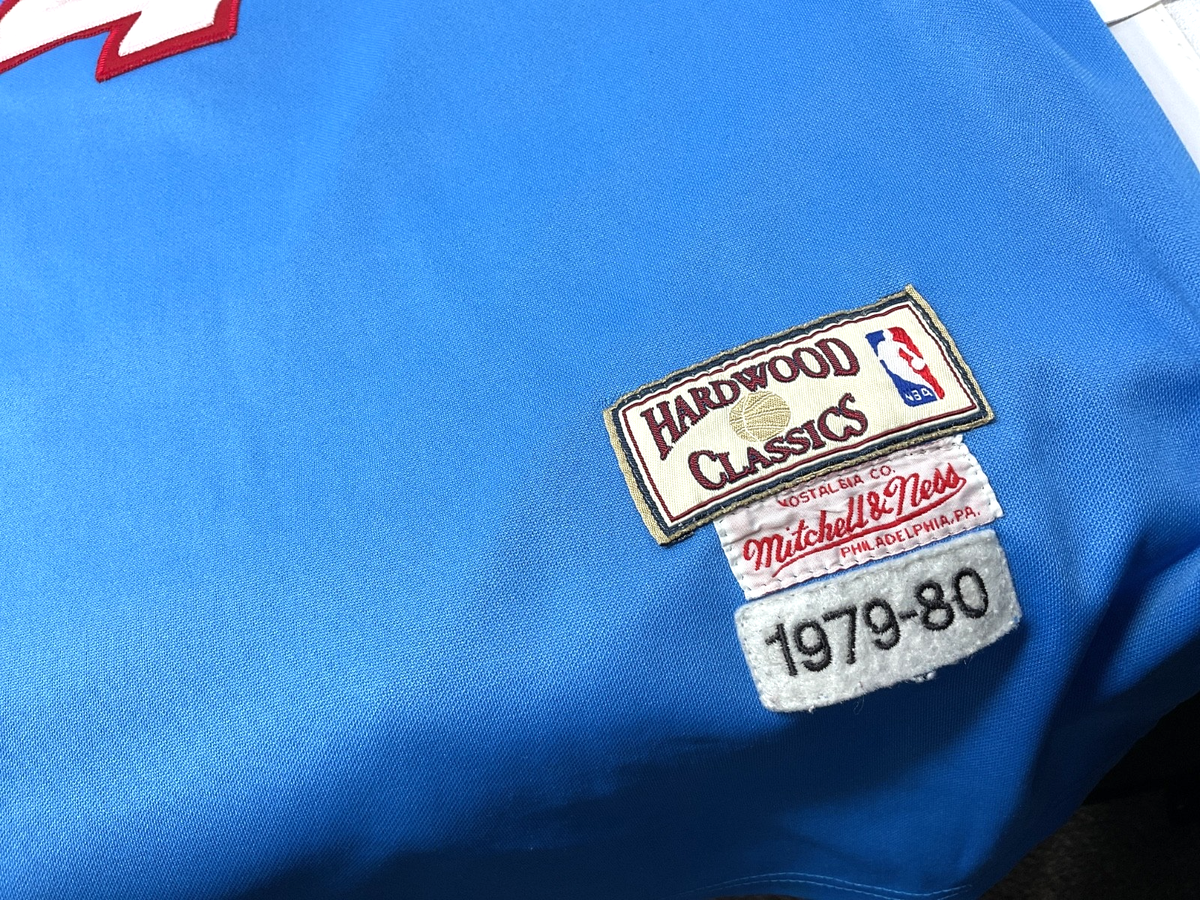 C) Mitchell & Ness Blue San Diego Clippers World B. Free 24 NBA