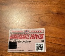 Ticket Dauerkarte FC Bayern München Sammler Jahreskarte 2024/2025 Ausdruck