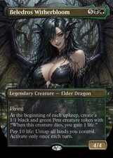 FOIL Beledros Witherbloom Altered Art Custom Playtest Proxy Card Commander