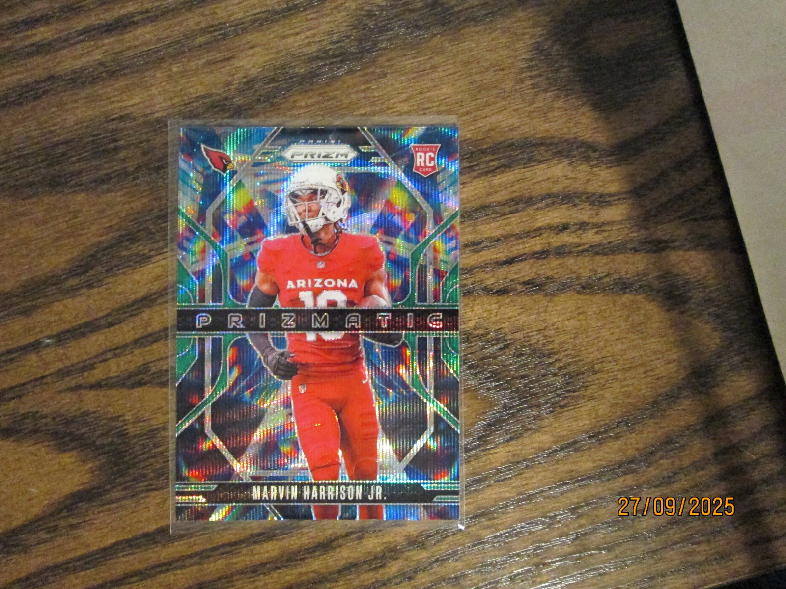 2024 Prizm "Prizmatic" GREEN WAVE Marvin Harrison Jr. RC #12 Cardinals!!