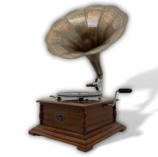 Nostalgia grammofono gramophone imbuto decorazione in stile antico R03