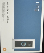 RING Wired Video Doorbell Pro 2 with Plug-In Adapter - Satin Nickel - NEW