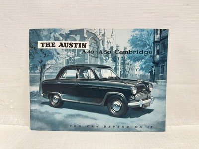 1954 Austin A40-A50 Cambridge Original Sales Brochure U.S.A. Edition - 32 Pages