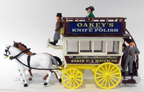Matcbox Models Of Yesteryear 1/43 Scale YSH2 - London Omnibus 1886 - Oakey's - Picture 2 of 2