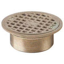 Jay R. Smith Manufacturing A05nb Round Commercial Grate, Nickel Bronze, 3-3/4",