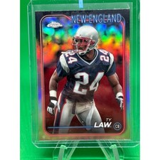 2024 Topps Chrome #123 Ty Law Refractor New England Patriots