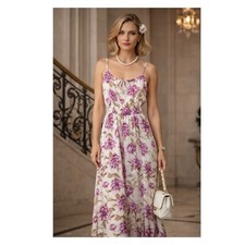 Abercrombie & Fitch floral strappy midi dress Size S Prairie Romantic Cute