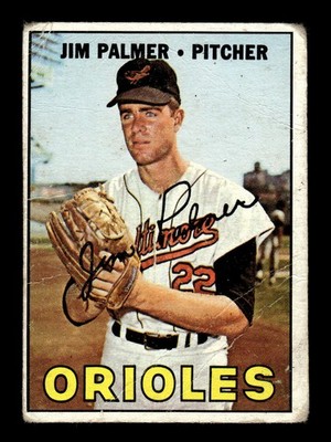 1967 Topps #475 Jim Palmer - LOW GRADE SET FILLER