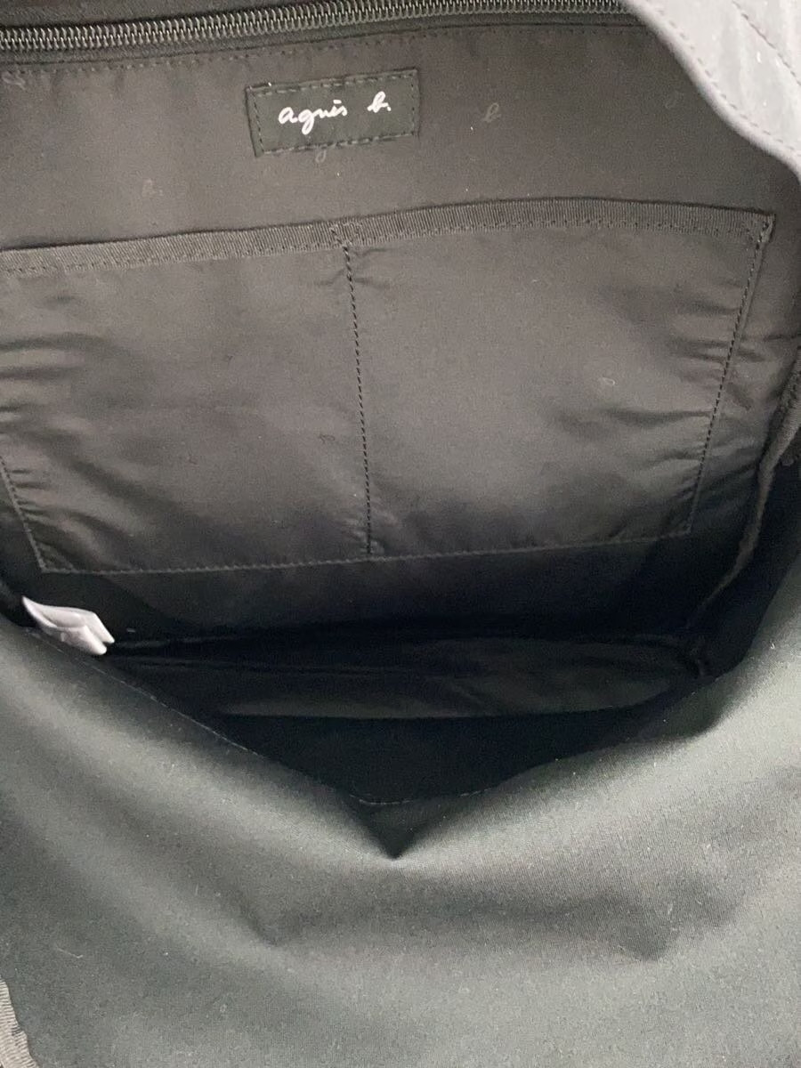 agnes b. Backpack, Polyester, Black, Solid Color,… - image 6