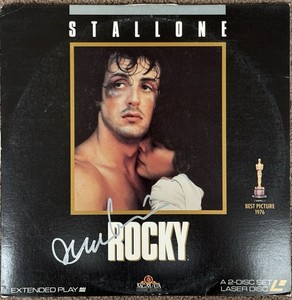 Rocky Laserdisc Signed By Irwin Winkler Best Picture SWAU 