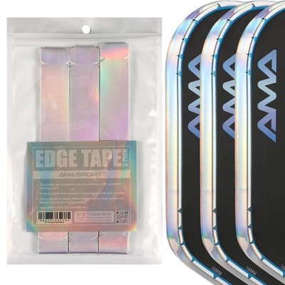 AMA Sport LaserEdge Pickleball Paddle Edge Width 23mm, Laser-Silver 