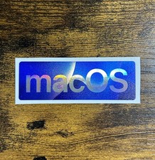 1x Apple macOS Holographic Desktop / Laptop sticker label NEW 