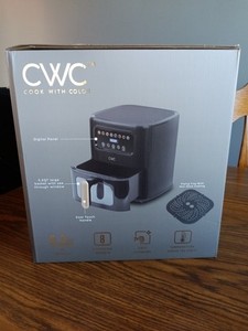 New CWC Digital Air Fryer 5.2 Qt 1200 Watts