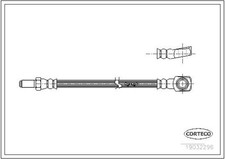 Bremsschlauch CORTECO 19032296 für JAGUAR XJ X300 X330