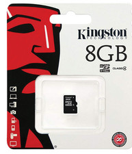 Kingston 8GB Micro SD Flash Memory Card SDC4 HC SDHC Class 4