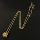 Christian Dior Rhinestone Gold Tone Pendant Necklace/2Bg5106