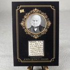 John Quincy Adams - Peices Of The Past - Relic Card #Single-20