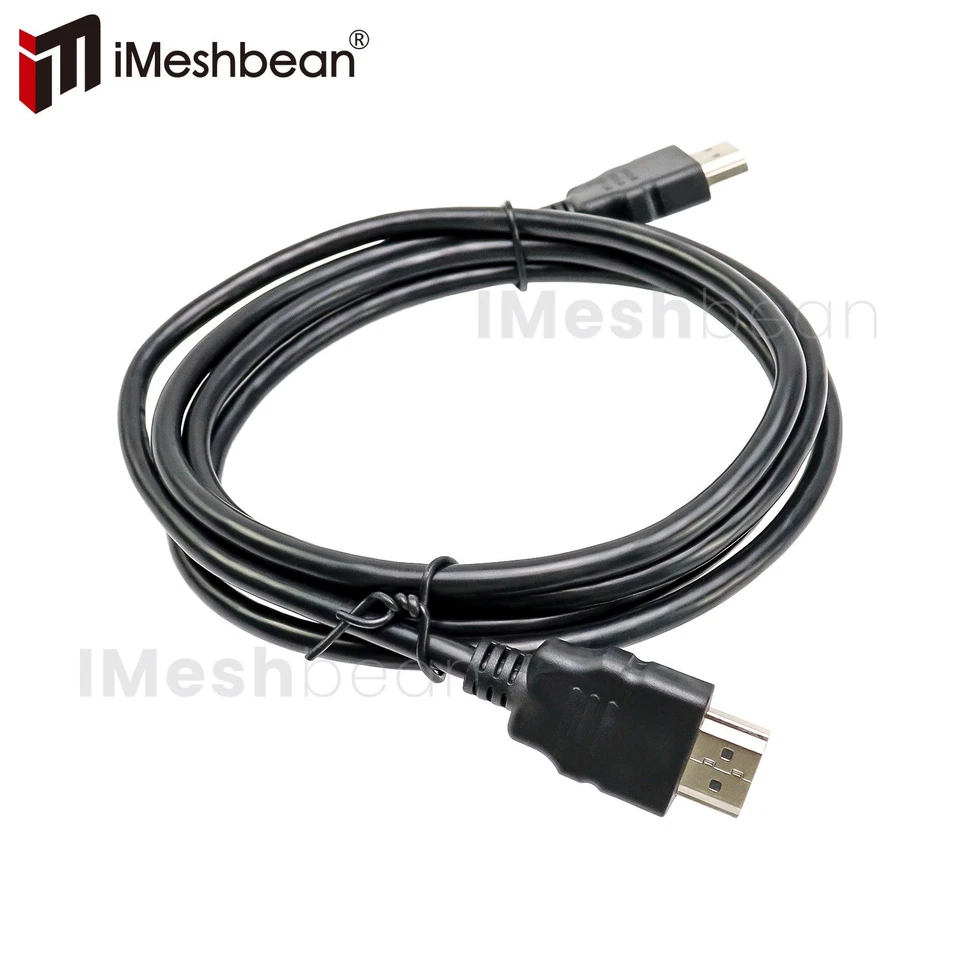 100 PCS 5FT High Speed Black HDMI Cables Bulk Lot Of 100 BrandNew 1080P HDTV PS3 - Image 4 of 4