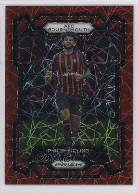 2023-24 Panini Prizm Premier League Red Lazer 17/49 Philip Billing #231 1j45