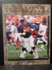 John Elway, hand-signed photo page – Broncos legendary Hall of Famer