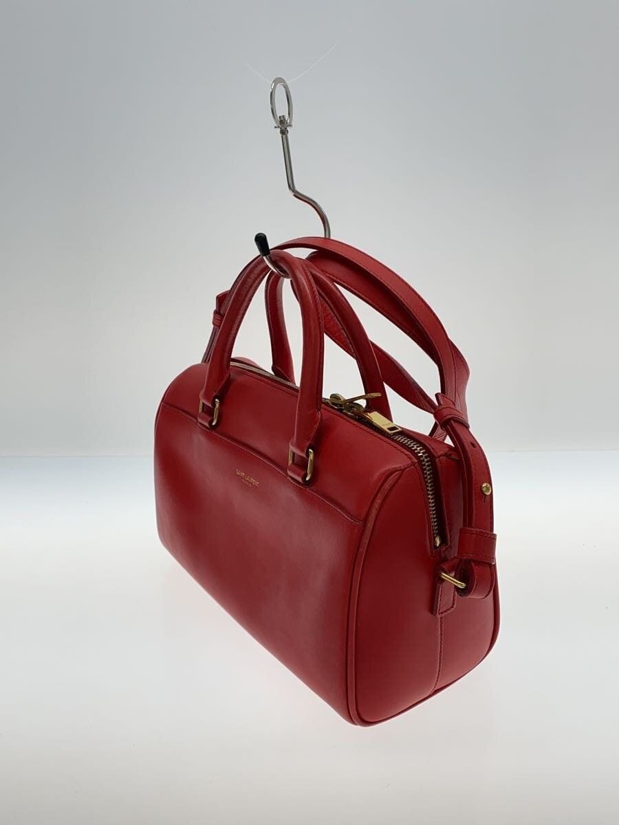 Borsa a tracolla SAINT LAURENT pelle rossa tinta unita 330958 usata
